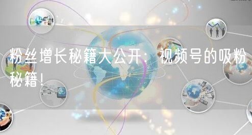 粉丝增长秘籍大公开：视频号的吸粉秘籍！