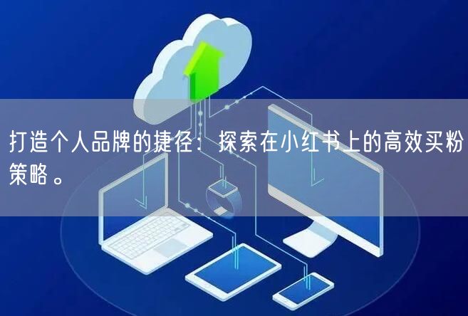 打造个人品牌的捷径：探索在小红书上的高效买粉策略。
