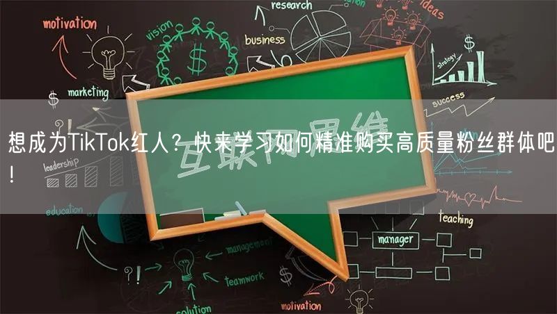 想成为TikTok红人？快来学习如何精准购买高质量粉丝群体吧！
