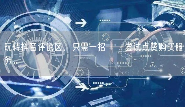 玩转抖音评论区，只需一招——尝试点赞购买服务。