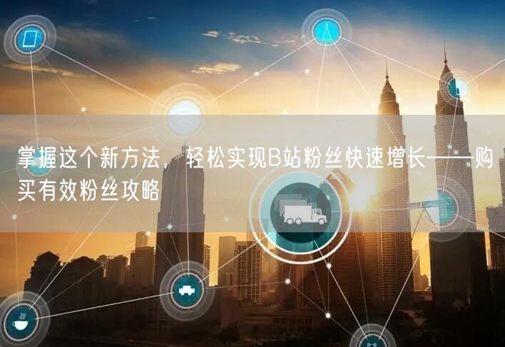掌握这个新方法，轻松实现B站粉丝快速增长——购买有效粉丝攻略
