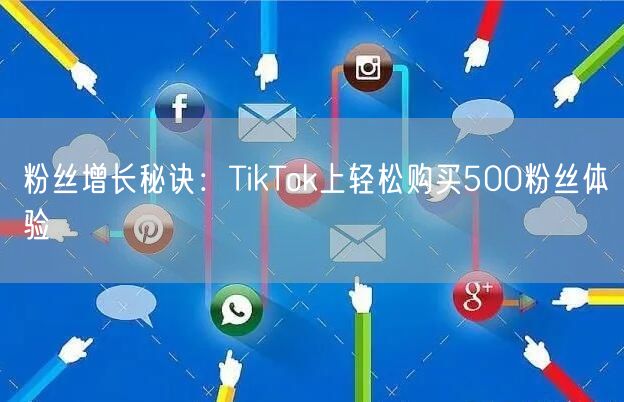 粉丝增长秘诀：TikTok上轻松购买500粉丝体验