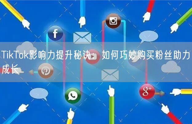TikTok影响力提升秘诀：如何巧妙购买粉丝助力成长