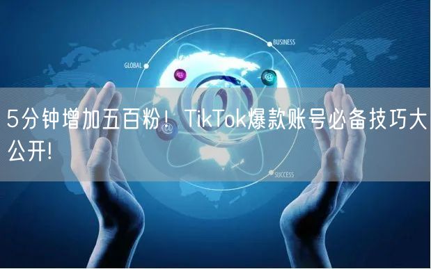 5分钟增加五百粉！TikTok爆款账号必备技巧大公开!