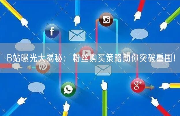 B站曝光大揭秘：粉丝购买策略助你突破重围！