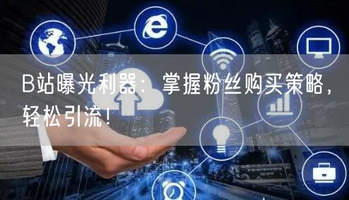 B站曝光利器：掌握粉丝购买策略，轻松引流！