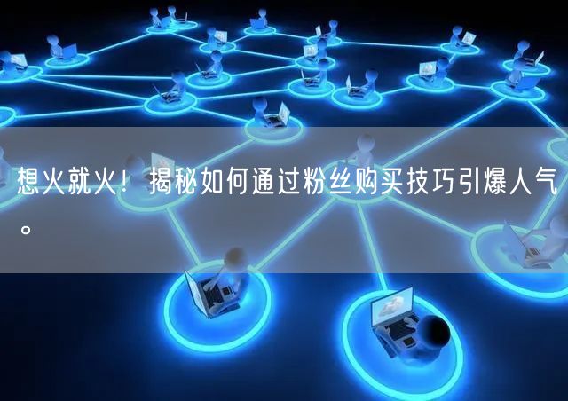 想火就火！揭秘如何通过粉丝购买技巧引爆人气。