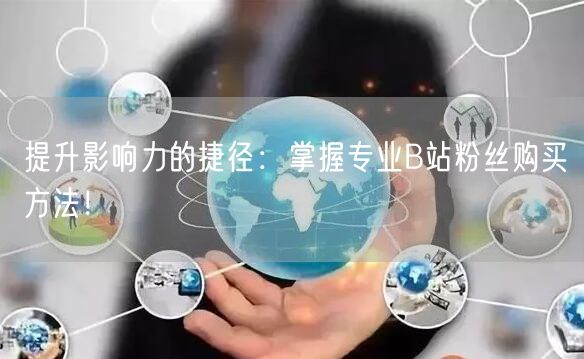提升影响力的捷径：掌握专业B站粉丝购买方法！