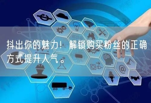 抖出你的魅力！解锁购买粉丝的正确方式提升人气。
