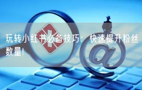 玩转小红书必备技巧：快速提升粉丝数量!
