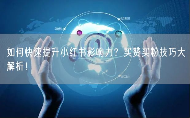 如何快速提升小红书影响力？买赞买粉技巧大解析！