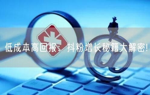 低成本高回报：抖粉增长秘籍大解密!
