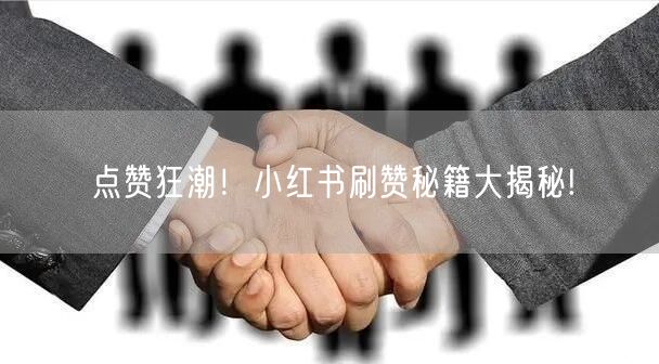 点赞狂潮！小红书刷赞秘籍大揭秘!