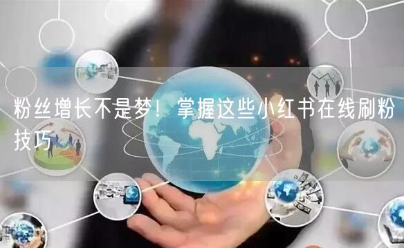 粉丝增长不是梦！掌握这些小红书在线刷粉技巧