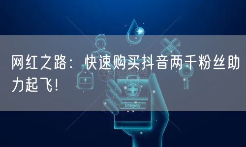 网红之路：快速购买抖音两千粉丝助力起飞！