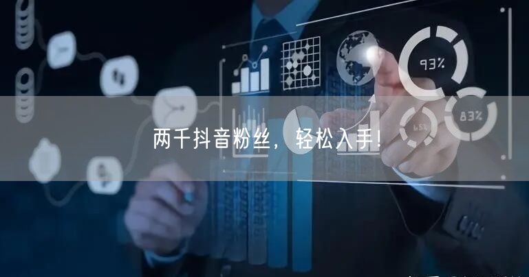 两千抖音粉丝，轻松入手！