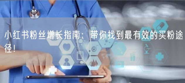 小红书粉丝增长指南：带你找到最有效的买粉途径！
