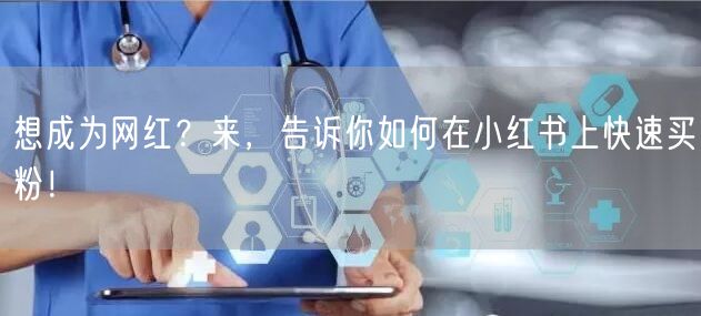 想成为网红？来，告诉你如何在小红书上快速买粉！